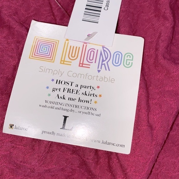Lularoe Cassie skirt pink size large new with tags - Picture 4 of 7